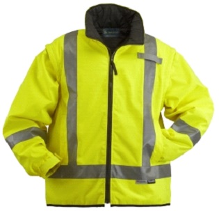 High Visibility 2-in-1 Thermal Jacket with Detachable Sleeves